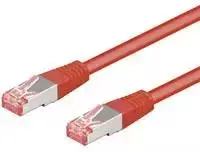 MicroConnect Goobay Patchcord S/FTP, Cat6, 5m raudona