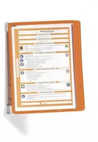 Durable Parinktas iš 5 informacinių skydelių, skirtų variosienei Durable oranžinės spalvos