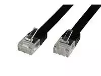 „MicroConnect Cat6 U/UTP“ plokščias tinklo kabelis 5 m Juodas (V-UTP605S-FLAT)