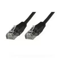 MicroConnect U / UTP CAT5E 0,3M Juodas PVC (UTP5003S)