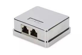 Digitus DIGITUS Professional Cat 6A paviršutiniška dėžutė, 2 kartus