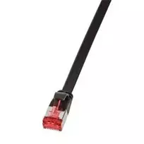 „LogiLink CF2113S Slim Line Cat. 6 pataisų kabelis RJ45 kištukas iki RJ45 kištukas CAT 6 U/FTP 20,00 m juodas