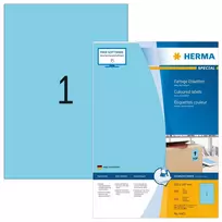 Herma spalvotos etiketės 4403, A4, lipnios, 210 x 297 mm, matinis popierius, 100 vnt (4403)