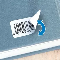 Herma Klijų etiketės 4202 Mobilieji, A4, 63.5 x 8,5 mm, baltas, matinis popierius, 2400 vnt, suapvalinti kampai (4202)