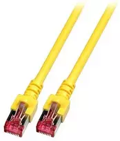 Efb Elektronik EFB patch kabelis RJ45 Cat.6 10.0 metrų 2x RJ45 PIMF geltonas