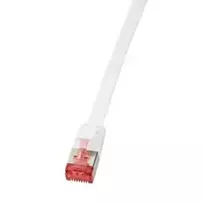 „LogiLink CF2111S Slim Line Cat. 6 pataisų kabelis RJ45 kištukas iki RJ45 kištukas CAT 6 U/FTP 20,00 m baltas