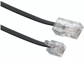 Schwaiger Modem-Kabelis RJ11 6P2C -> RJ45 8P2C 3m Juodas