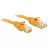 Tinklo Kabelis - LINDY Cat.6 U/UTP Tinklo Kabelis, RJ45, M/M, 250MHz, 0.5 m, Geltonas