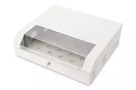 „Assmann Electronic DIGITUS“ sieninė spinta, 19 colių plona, 5U montavimo parinktis, 2U vertikali, 3U horizontali, pilka RAL7035