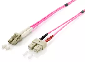 Equip LC optinių skaidulų kabelis - SC Multimode Duplex OM4, 1m (255531)