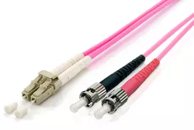 Equip LC optinių skaidulų kabelis - ST Multimode Duplex OM4, 0.5m (255549)