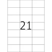 Herma Lipnios etiketės 10906, A4, 70 x 42,3 mm, itin lipnus, matinis baltas popierius, 525 vnt. (10906)