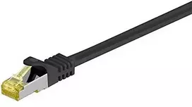 „Goobay ReaderDelockRJ45“ jungiamasis kabelis, CAT 6A S/FTP (PiMF), 500 MHz su CAT 7 žaliais kabeliais, juodas - Kabelio ilgis 30 m