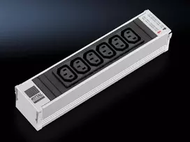 Carruzzo Rittal DK 7856.080 elektros tinklo ilgintuvas 6 AC išvestis(ys / čių) Vidaus Juoda, Pilka