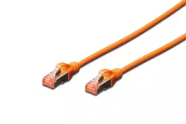Oranžinis DIGITUS SFTP LAN cable, patch 6 cat, 0.5m, oranžinis, 2xRJ45, DK-1644-005/OR