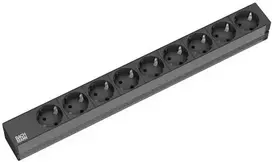 Bachmann 9x Schuko, 2m elektros tinklo ilgintuvas 9 AC išvestis(ys / čių) Juoda