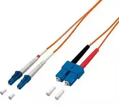 Equip LC optinių skaidulų kabelis - SC Multimode Duplex OM1, 2m (254322)