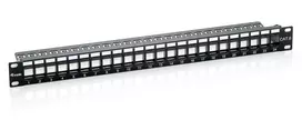 „Equip“ komutacinis skydelis 24x Cat6 19 UTP 1HE „Keystone“ montažo programinė įranga