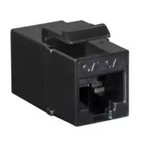 LogiLink LogiLink Keystone Kupplung 2X RJ45 UTP 14.6mm, Cat6A, schw.
