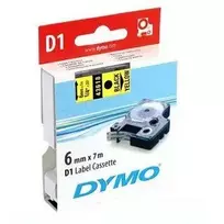 DYMO S0720790 D1 Juostelė 6mm x 7m (geltona / juodas šifras)