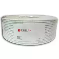 Techly Pro TechlyPro U/UTP Cat6 tinklo kabelis 4x2 vyta pora, 100% varis 100m pilkas