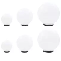 LED lempų rink., rut. form., 6d., sferiniai, 20/30/40cm, PMMA