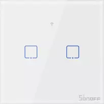 Išmanusis jungiklis WiFi + RF 433 Sonoff T1 EU TX - 2 kanalai
