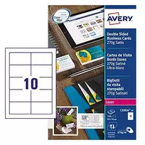 Avery Zweckform vizitinių kortelių popierius 85x54mm (C32026-25)