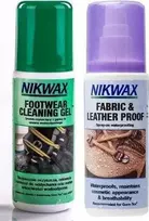 Nikwax Footwear Cleaning Gel/Fabric and Leather Proof Avalynės Priežiūros Rinkinys