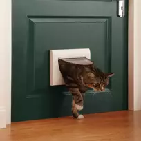 PetSafe Staywell durelės keturių padėčių su tuneliu katėms ir šunims iki 7kg baltos