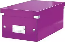 Leitz Archyvo dėžutė Leitz Spauskite & Parduotuvė ant violetinių DVD (10K261N)