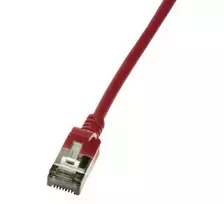 LogiLink Patch kabelis CAT6A STP TPE SlimLine raudona 1,0 m