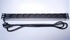 PremiumCord do 19" rack 1U, 9x230V, 2m kabelis