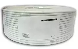 Techly Pro TECHLYPRO 025657 F/UTP Cat6 tinklo masinis kabelis 4x2 vijos 100Proc varinis 100m pilka