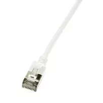 LogiLink LogiLink Patchkabel CAT6A STP TPE SlimLine baltas 0,5m