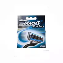 "Gillette Mach3 Turbo" papildymas 4 vienetai