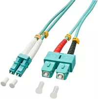 Lindy Pluoštinis Laidas - LC/SC OM3 50/125µm Multimode 1m