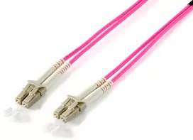 Equip LC optinių skaidulų kabelis - LC Multimode Duplex OM4, 0.50 m (255519)