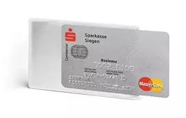 Patvarus DURABLE kreditinių kortelių dėklas RFID SECURE antracito spalvos