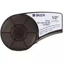 Brady 139742, Juoda, Balta, Lipni spausdintuvo etiketė, Akrilas, Vinilas, Terminis perkėlimas, Nuolatinis, Matinis
