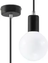 Sollux Pakabinamas šviestuvas EDISON juodas
