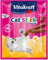 Vitakraft Chovex Sro VITAKRAFT Cat-stick mini kačių skanėstai su paukštiena ir kepenėlėm, 3 vnt.