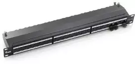 Equip Equip Komutacinė panelė 24x RJ45 Cat6A 19" FTP 1HE Premium juodas