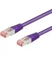 Goobay CAT 6 jungties kabelis, S/FTP (PiMF), violetinis - kabelio ilgis 0,5 m