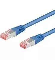 Goobay RJ-45 / RJ-45, cat.6, S / FTP, mėlyna, 1m (68267)