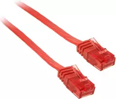 InLine 10m - U / UTP maitinimo kabelis - 1000Mbps - Cat.6 - RJ45 - raudona (71600R)