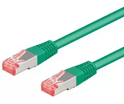 Goobay CAT 6 sujungimo kabelis, S / FTP (PIMF), žalias - kabelio ilgis 0,25 m