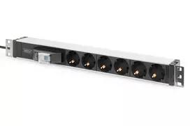 Assmann Electronic DIGITUS DN-95417 1U aliuminio PDU montuojamas ant stovo 6x saugos lizdas 16A 4000W 250VAC 50/60Hz
