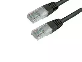 MediaRange Pechcord, U/UTP, Cat6, 2m, Juoda (MRC125)