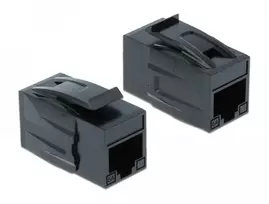 Delock Keystone Modul RJ45 Buchse > RJ45 Buchse Cat.6A UTP juodas